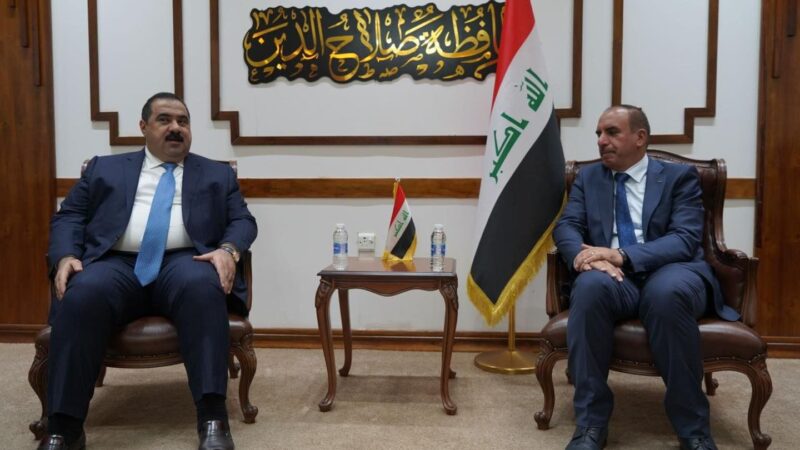 السامرائي يبحث مع محافظ صلاح الدين سبل الاسراع في تنفيذ المشاريع الخدمية