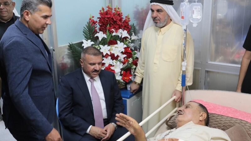 وزير الداخلية يتعهد لرئيس مجلس عشائر الطارمية بملاحقة مرتكبي جريمة محاولة اغتياله