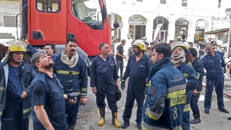 الدفاع المدني: إنقاذ 20 نزيلاً من حريق فندق بالنجف
