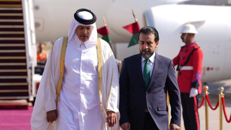 رئيس مجلس الشورى القطري يصل بغداد