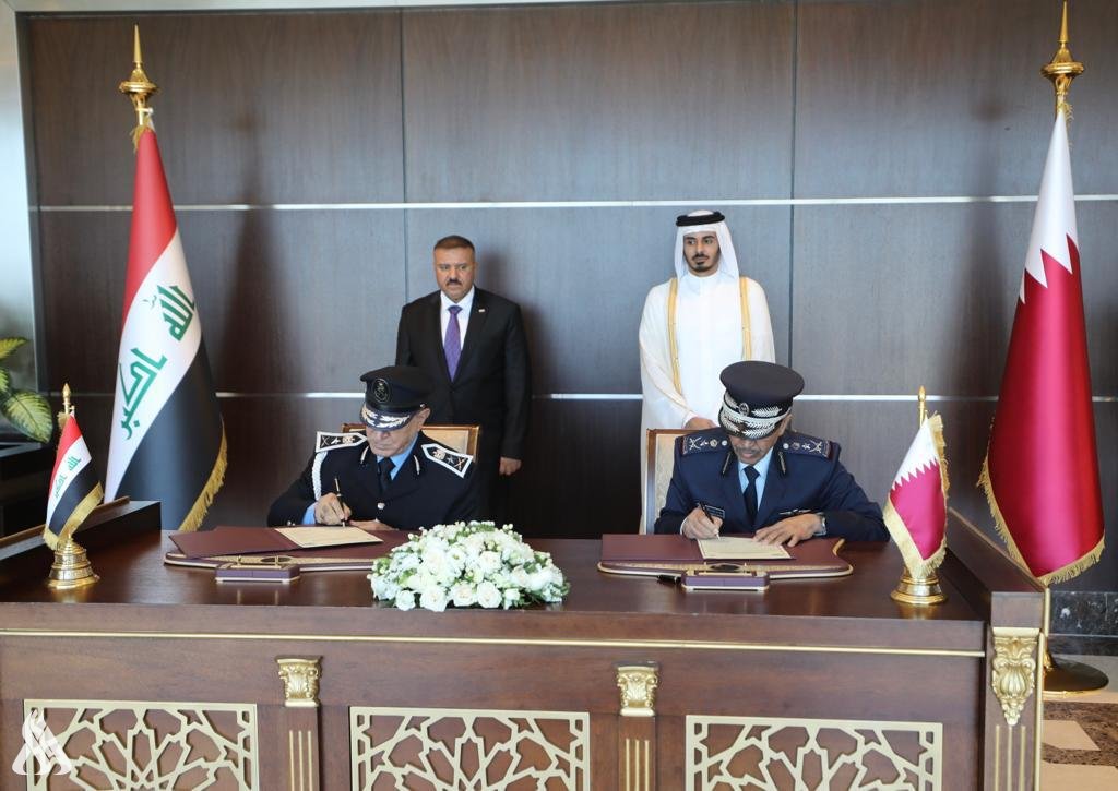العراق وقطر يوقعان محضراً ثنائياً للتعاون الأمني