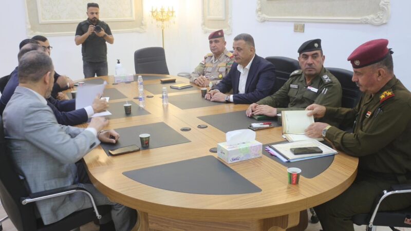 اجتماع أمني رفيع في ديالى يبحث الحادثة الاجرامية في العمرانية