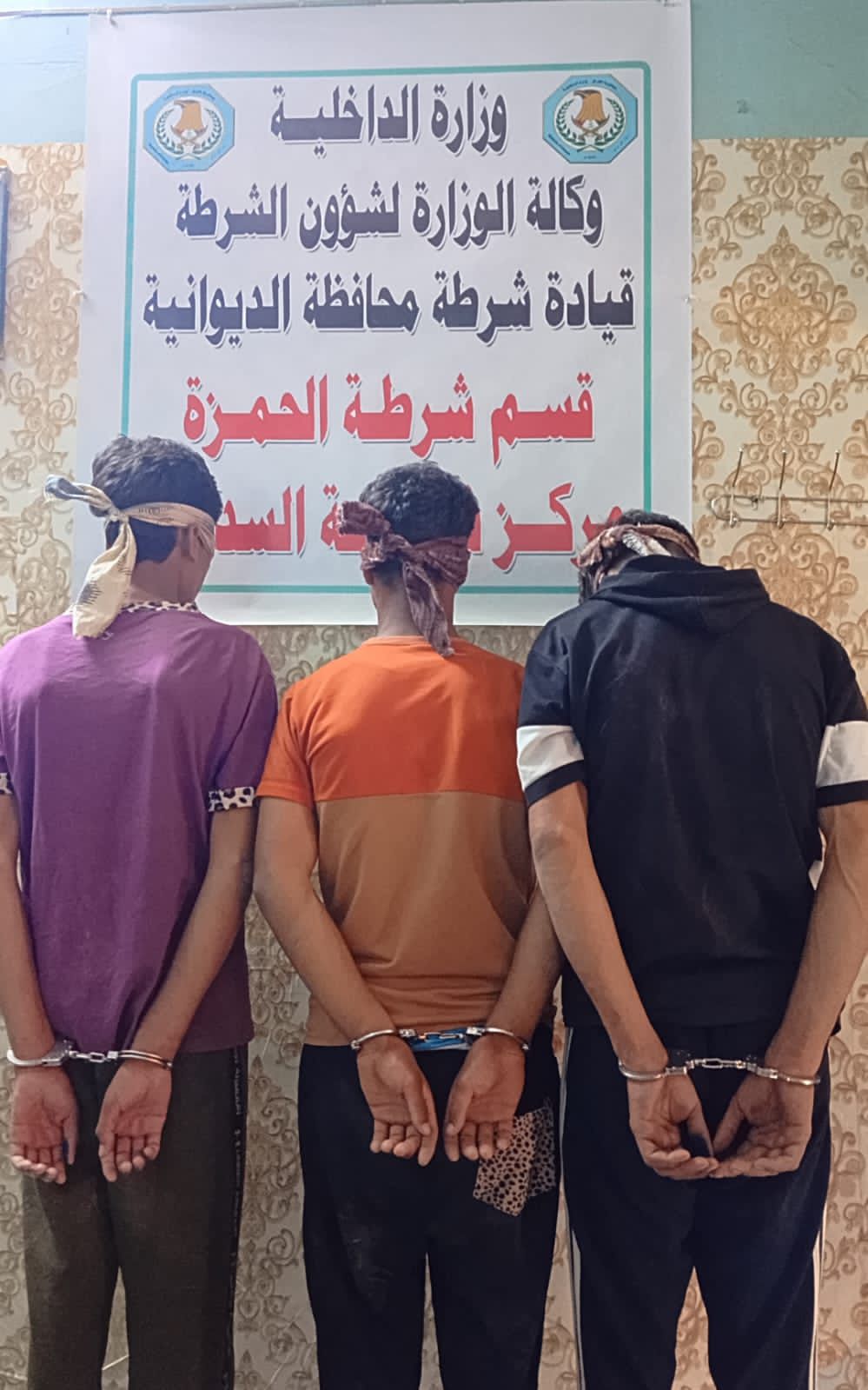 شرطة الديوانية تعتقل ٣ متهمين بقتل طفل بطريقة بشعة